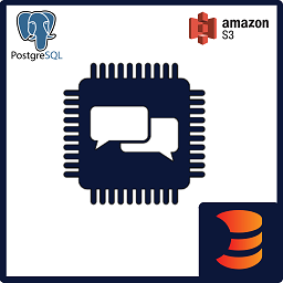 Natural Language Classifier - Postgres and S3 logo
